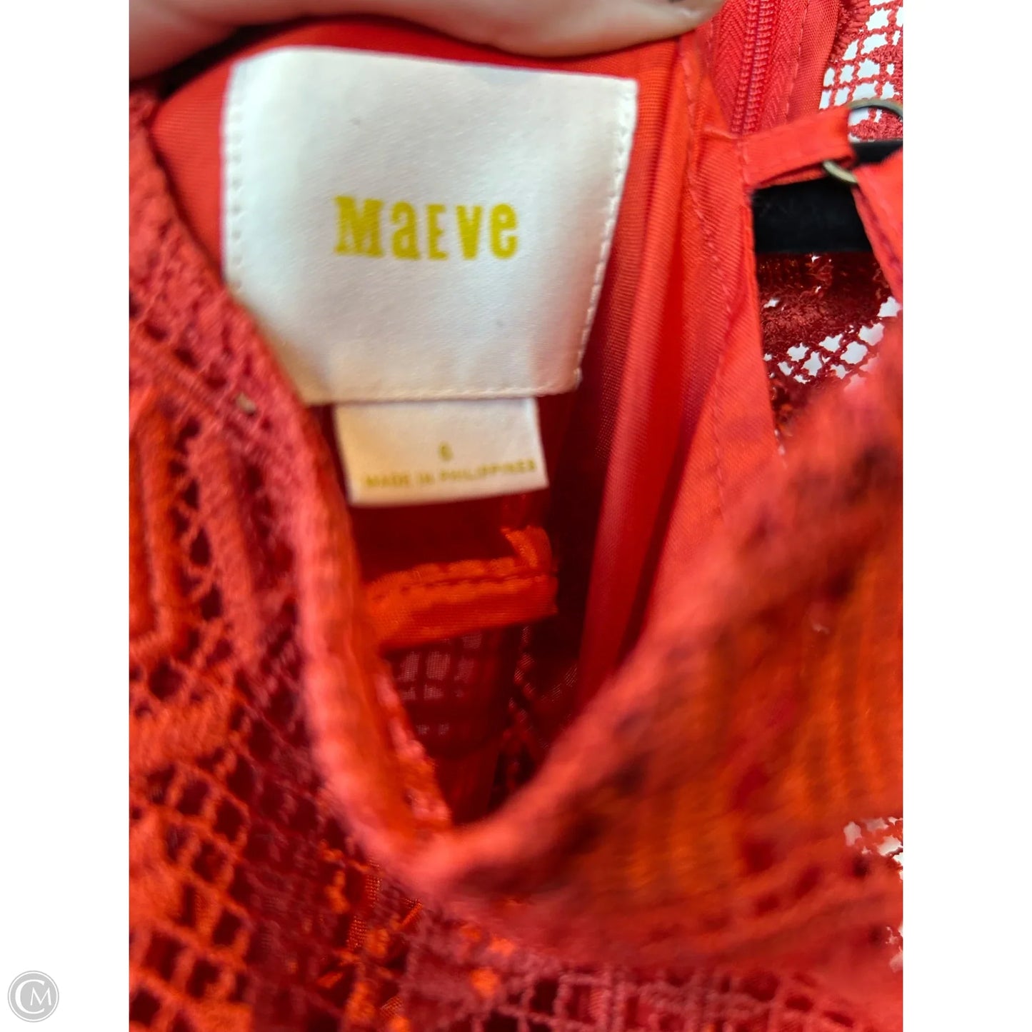 Dress Casual Midi By Maeve In Orange, Size: S