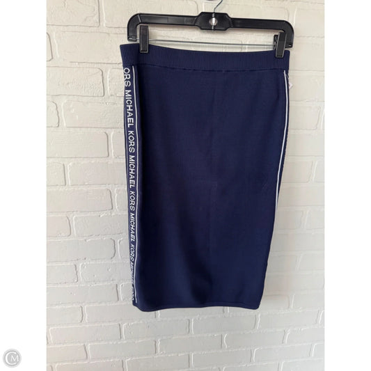 Skirt Midi By Michael By Michael Kors In Blue & White, Size: 10