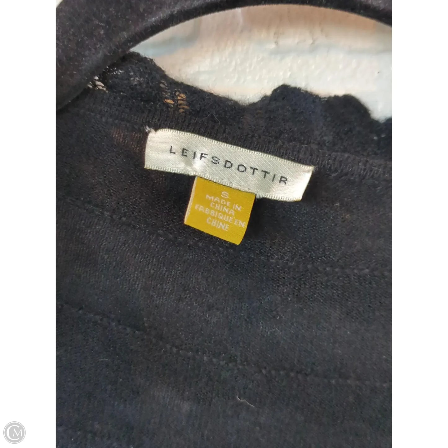 Sweater Cardigan By Leifsdottir In Black, Size: S