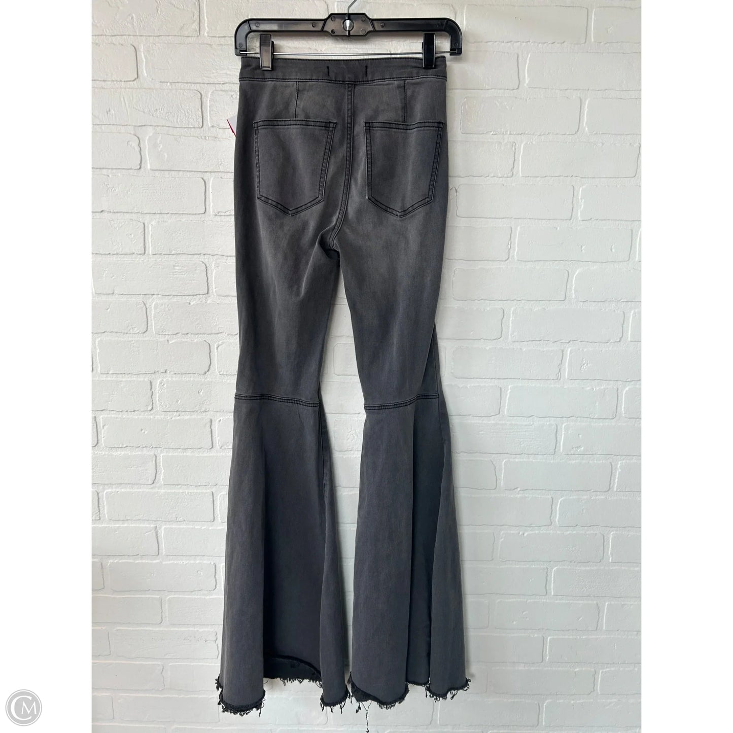 Jeans Flared By Free People In GREY Denim, Size: 0