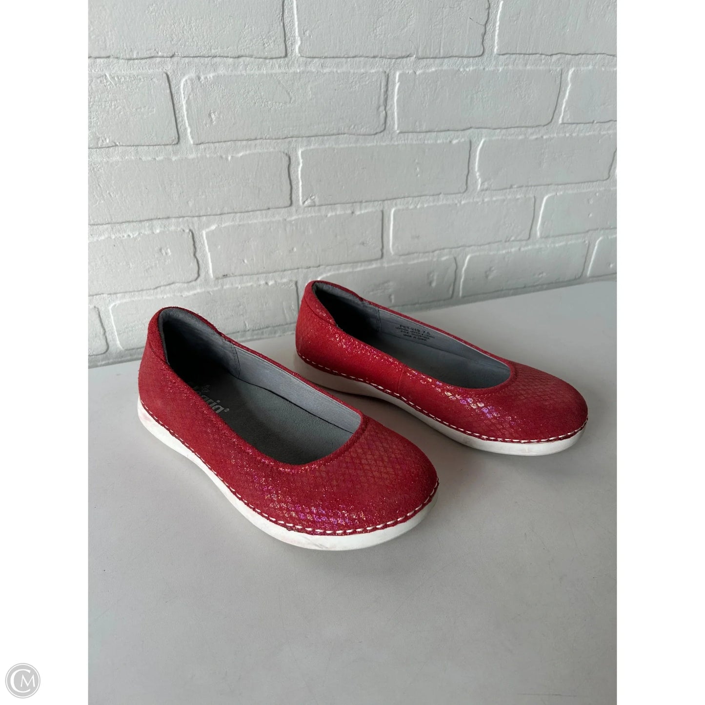 Shoes Flats By Alegria In Red, Size: 7.5