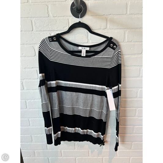 Sweater By White House Black Market In Black & Grey, Size: L