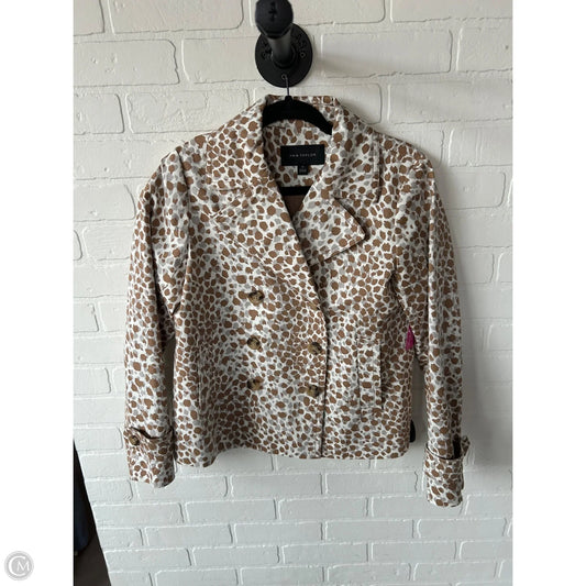 Blazer By Ann Taylor In Brown & White, Size: Xs