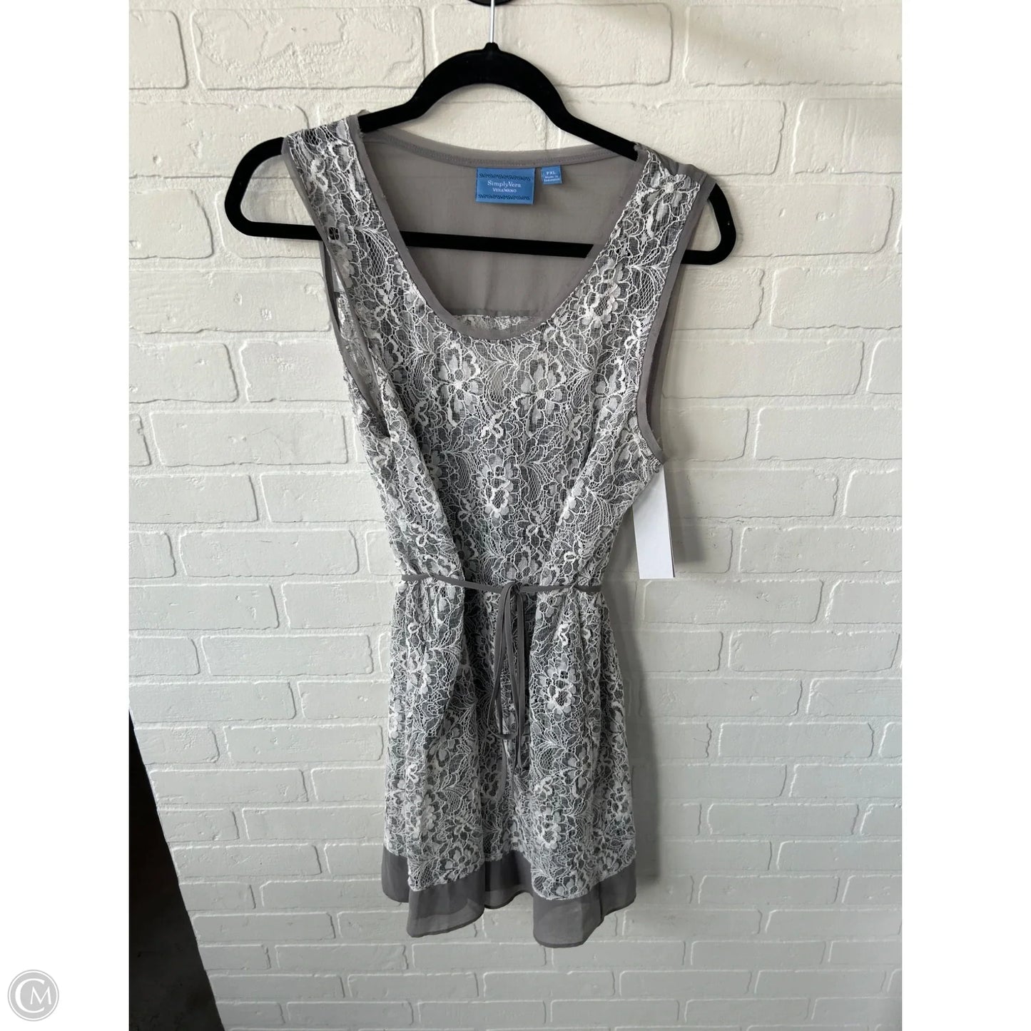 Dress Work By Simply Vera In Grey, Size: Xlp