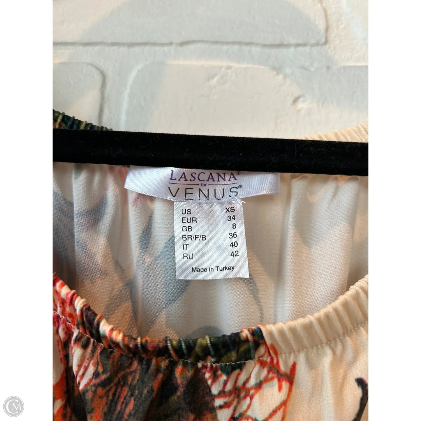 Dress Casual Maxi By Venus In Cream & Green, Size: Xs