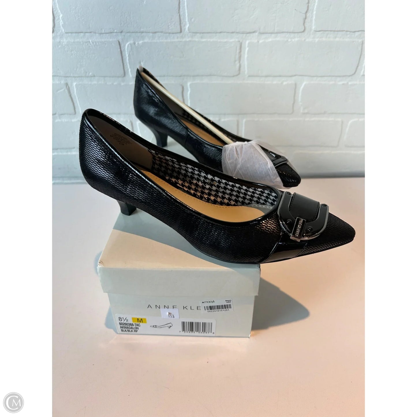 Shoes Heels Kitten By Anne Klein In Black, Size: 8.5
