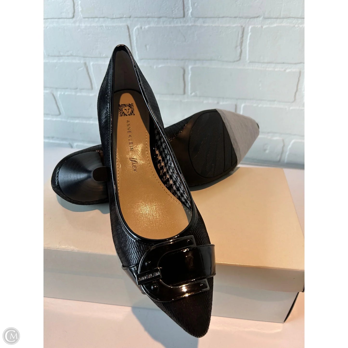 Shoes Heels Kitten By Anne Klein In Black, Size: 8.5