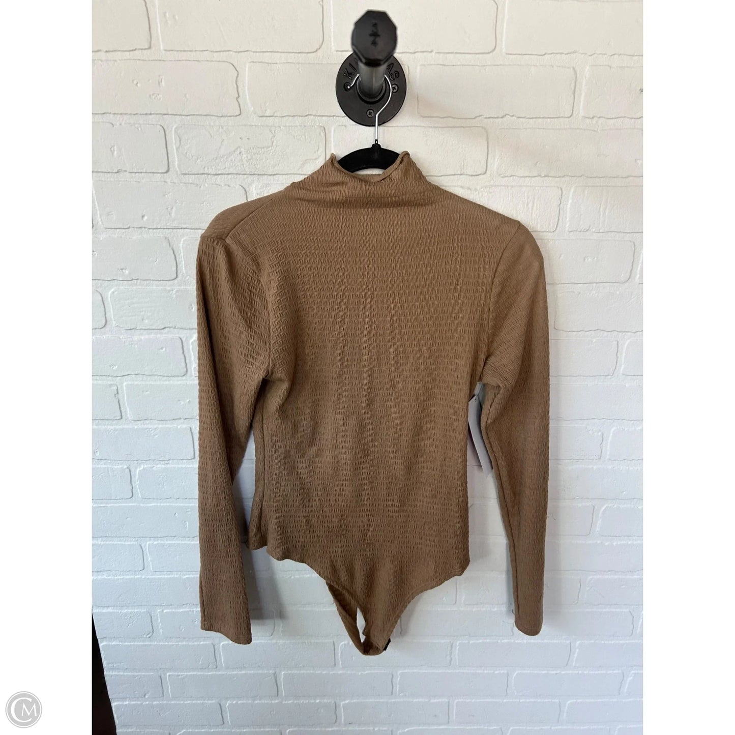 Bodysuit By Clothes Mentor In Tan, Size: L