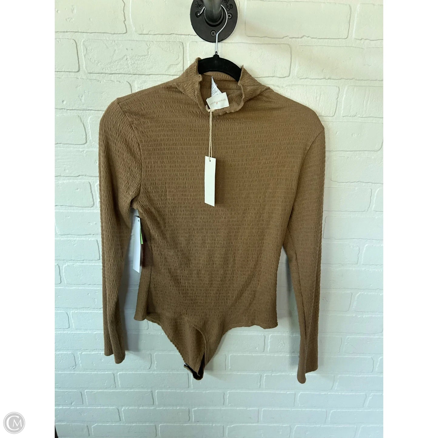 Bodysuit By Clothes Mentor In Tan, Size: L