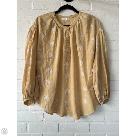 Top 3/4 Sleeve By Z Supply In Yellow, Size: Xs