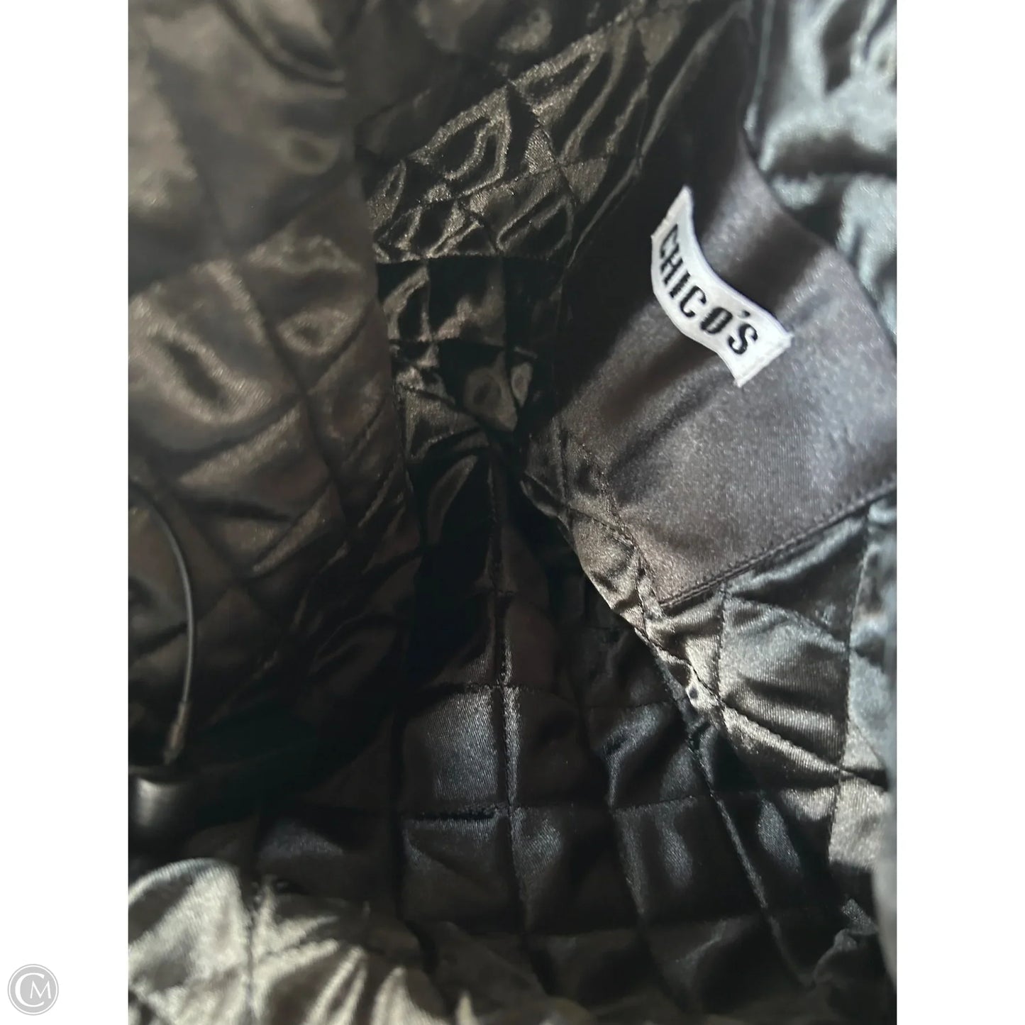 Handbag Leather By Chicos, Size: Medium