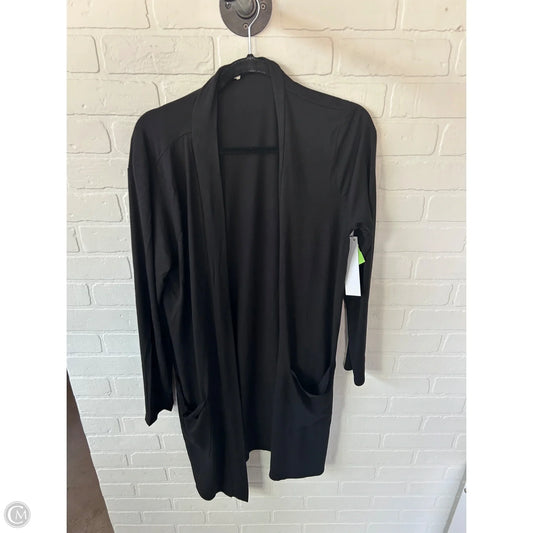 Cardigan By Zenana Outfitters In Black, Size: 1x