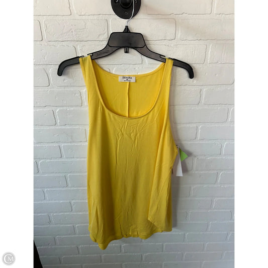 Top Sleeveless Basic By Zenana Outfitters In Yellow, Size: 2x