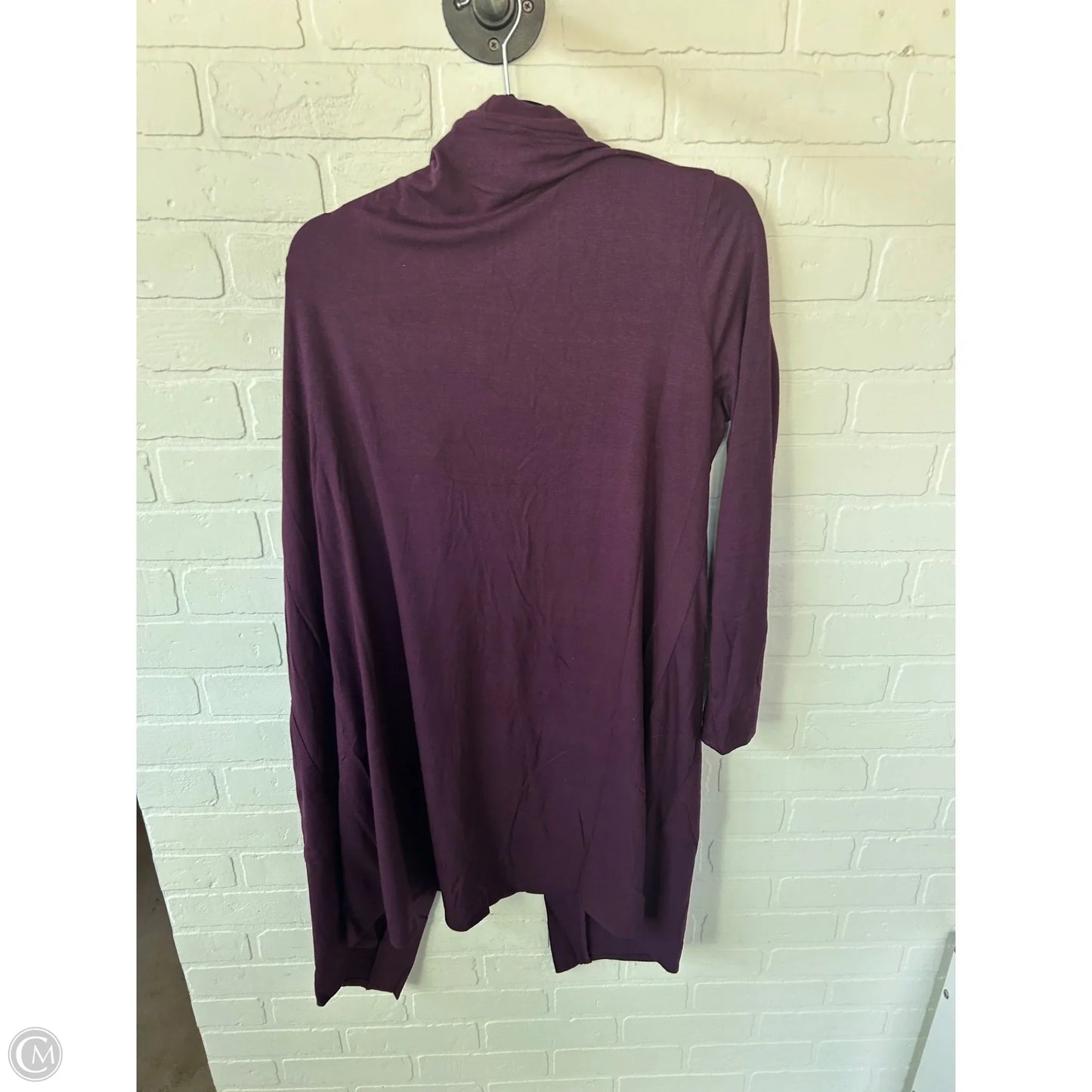 Cardigan By Zenana Outfitters In Purple, Size: 1x