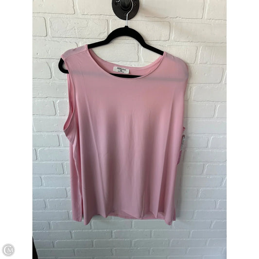 Top Sleeveless Basic By Zenana Outfitters In Pink, Size: 2x