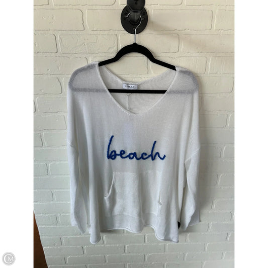 Sweater By Gilli In White, Size: L
