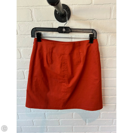 Skirt Mini & Short By Cremieux In Orange, Size: 2