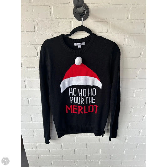Sweater By Cmc In Black & Red, Size: S