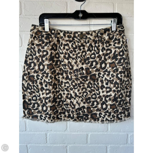 Skirt Mini & Short By Umgee In Animal Print, Size: 8