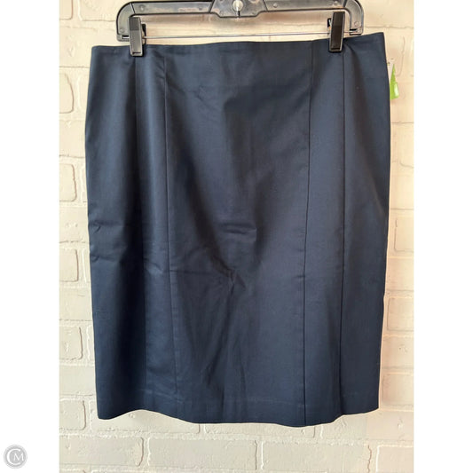 Skirt Midi By Ann Taylor In Navy, Size: 14