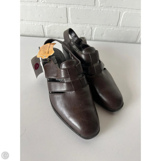 Sandals Heels Block By Cmc In Brown, Size: 10