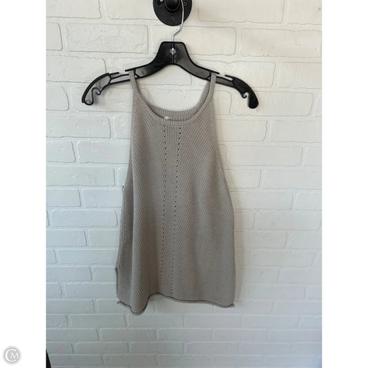 Sweater Short Sleeve By Cme In Brown, Size: M