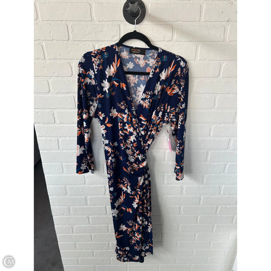 Dress Work By Renee C In Blue & Orange, Size: 1x