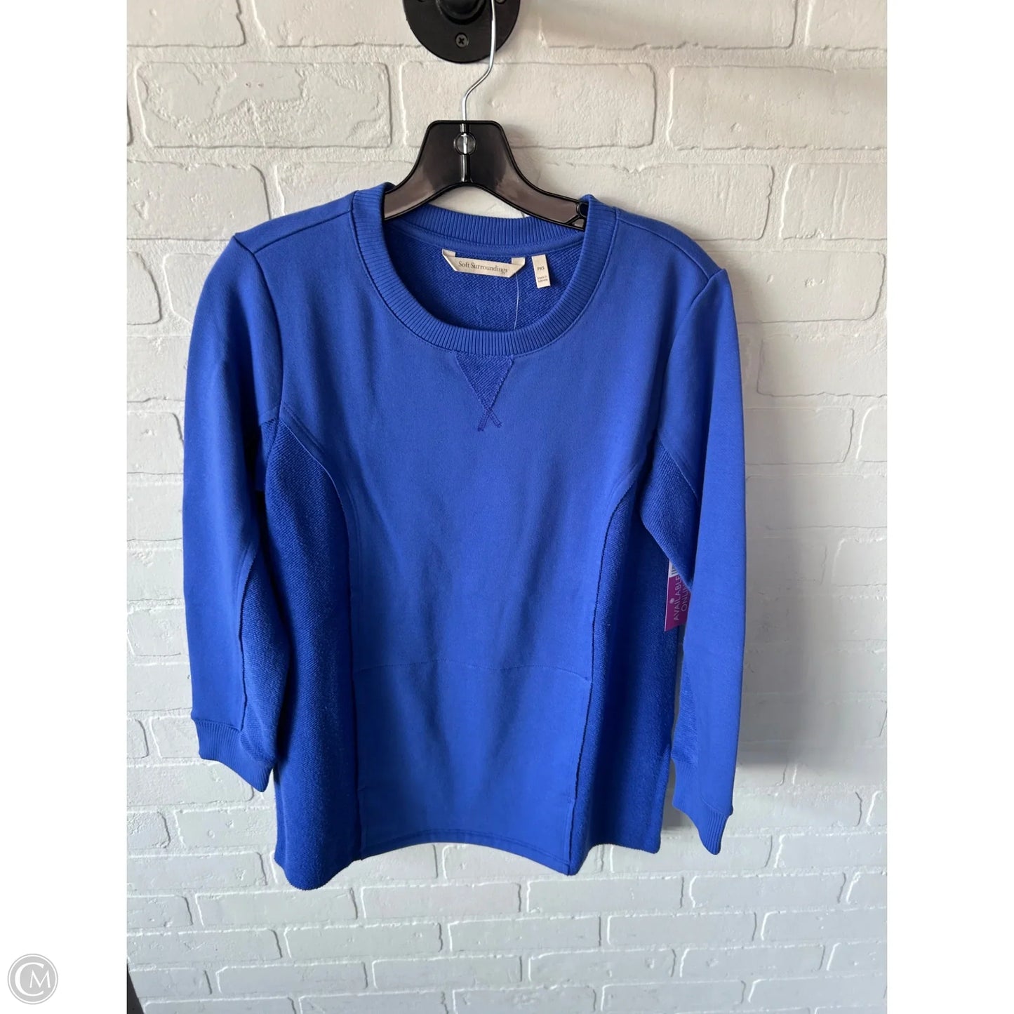 Sweatshirt Crewneck By Soft Surroundings In Blue, Size: Xsp