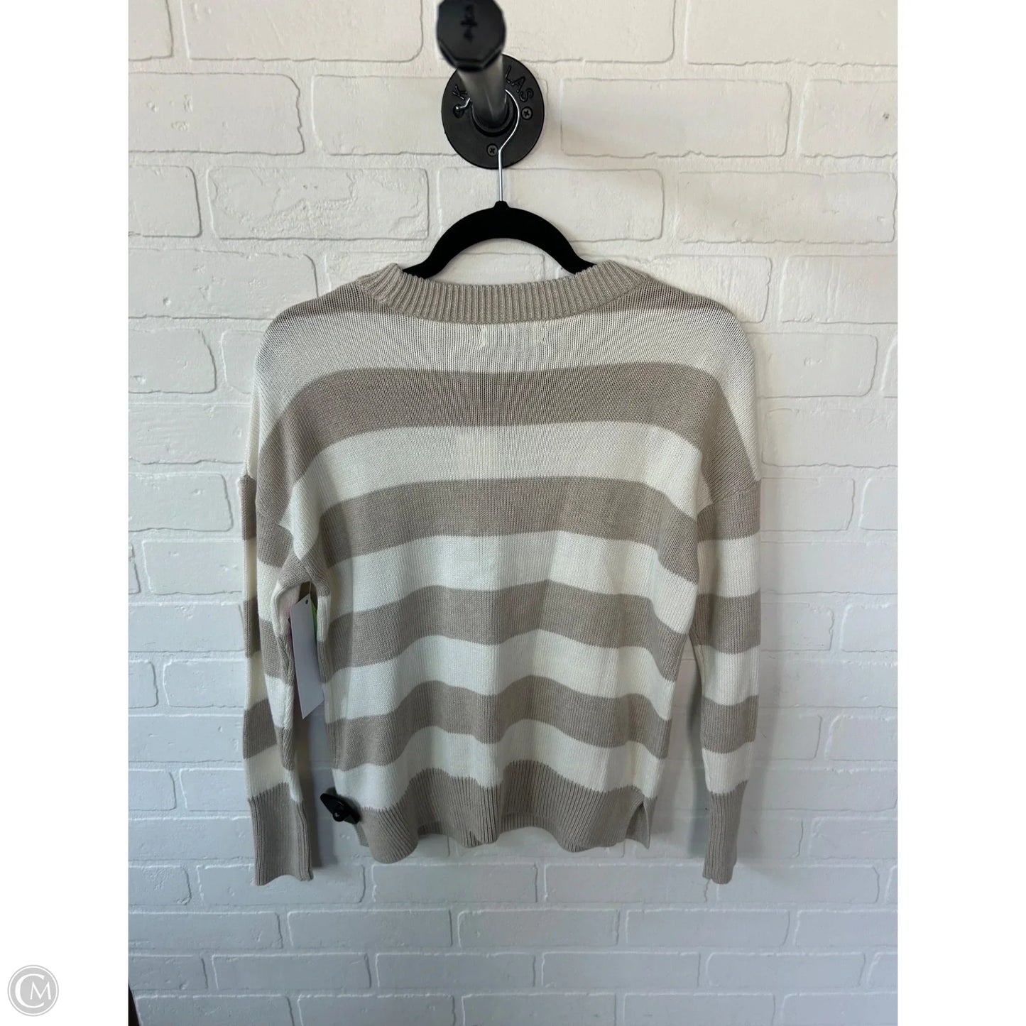 Sweater By Vineyard Vines In Tan & White, Size: Xxs