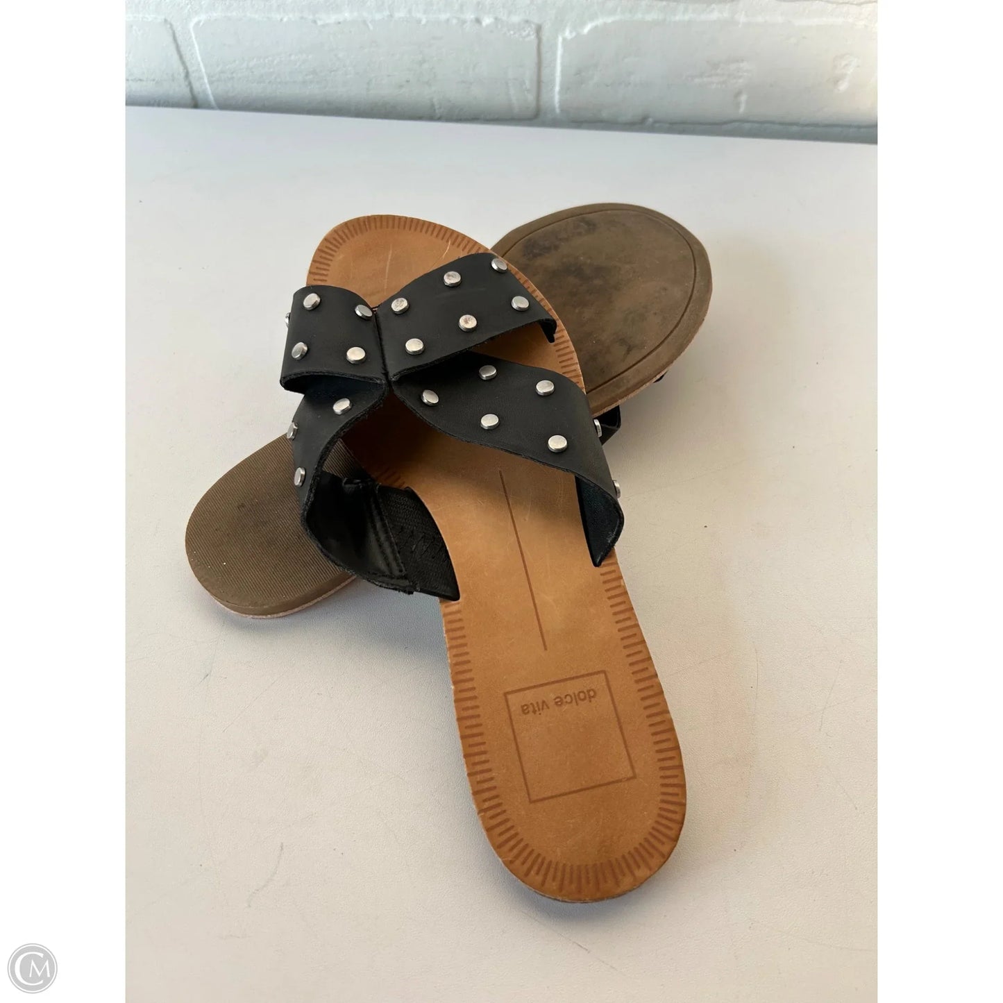 Sandals Flats By Dolce Vita In Black & Brown, Size: 6