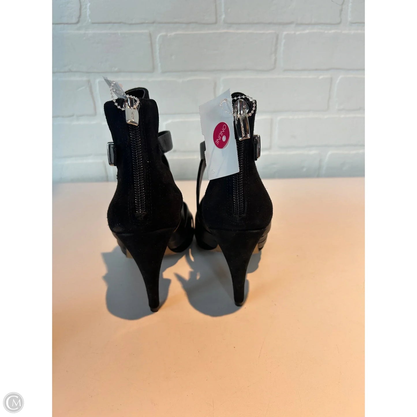 Boots Ankle Heels By Vince Camuto In Black, Size: 6