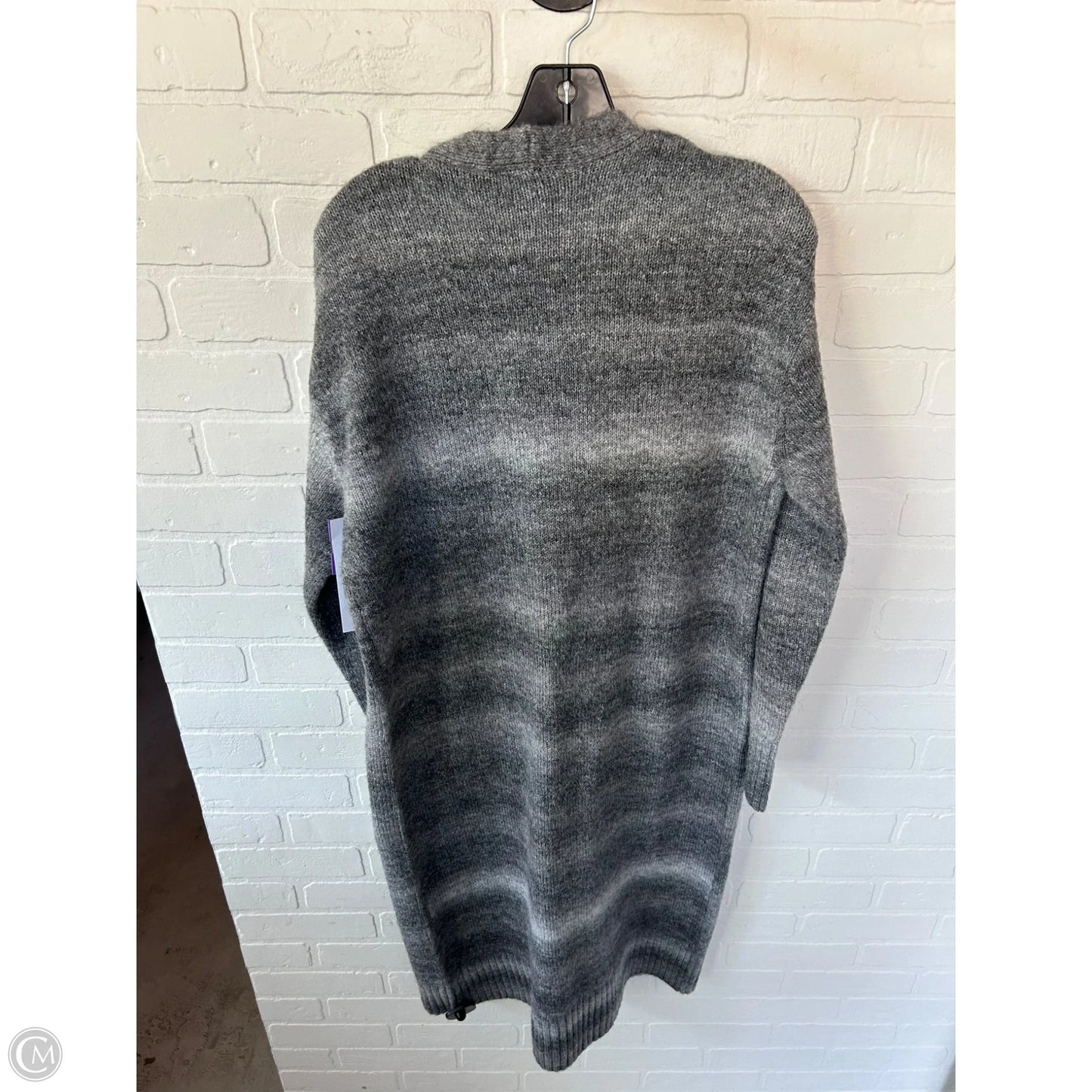 Sweater Cardigan By Simply Vera In Grey, Size: S