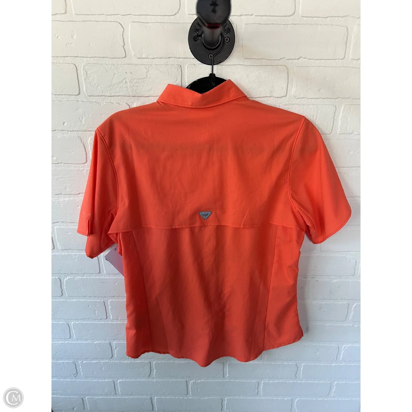 Top Short Sleeve By Columbia In Orange, Size: S