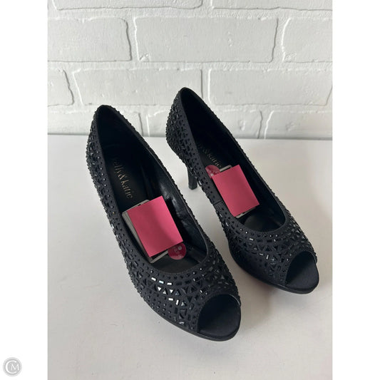 Sandals Heels Stiletto By Kelly And Katie In Black, Size: 6.5