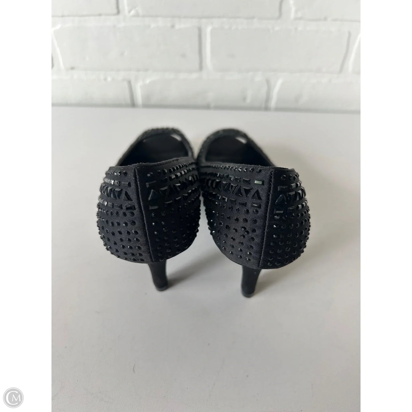 Sandals Heels Stiletto By Kelly And Katie In Black, Size: 6.5