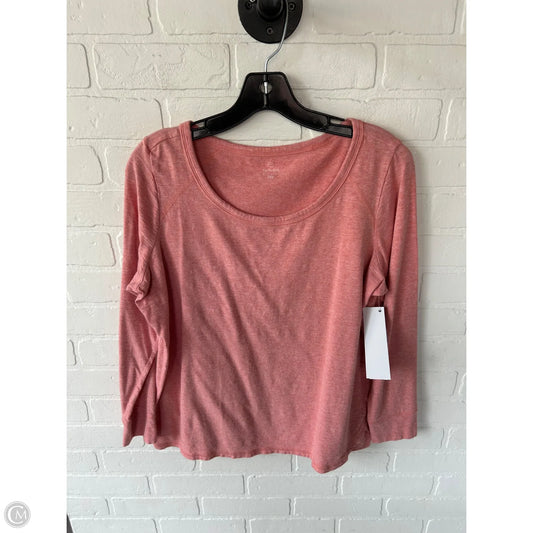 Top Long Sleeve By Talbots In Orange, Size: 1x