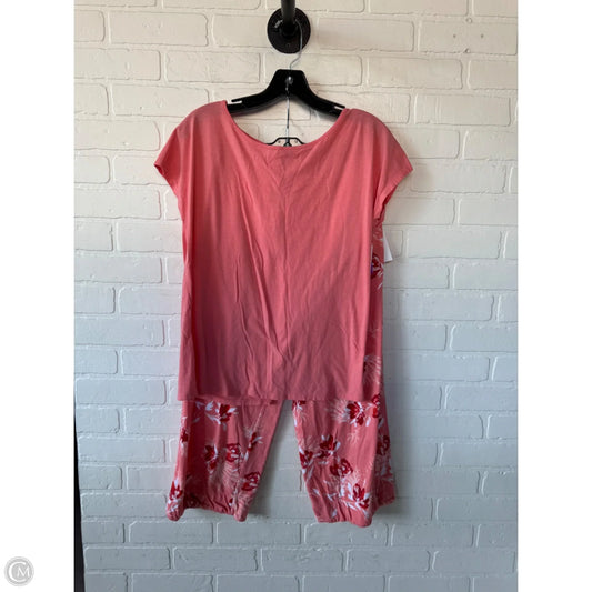 Pajamas 2pc By Liz Claiborne In Peach, Size: S