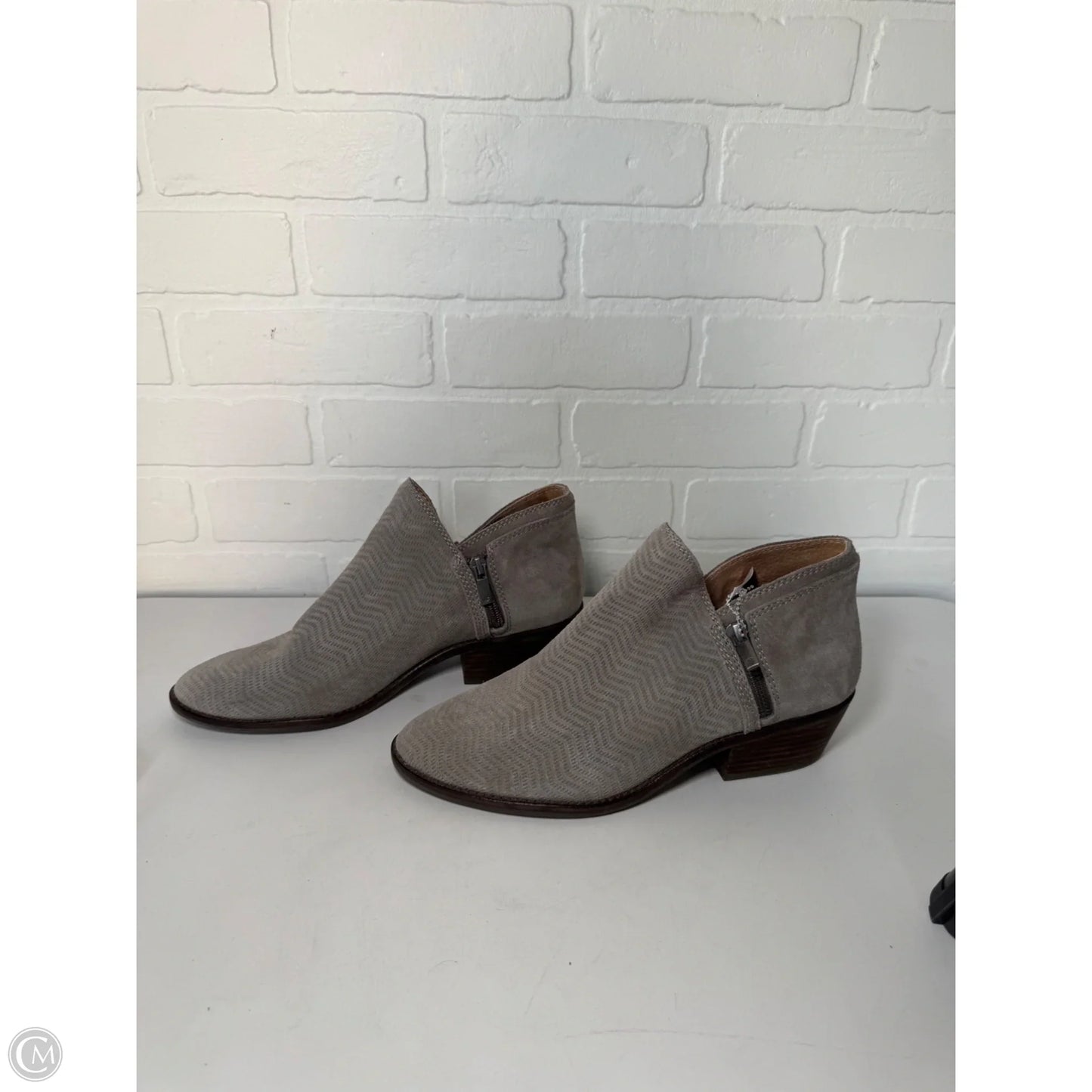 Boots Ankle Flats By Lucky Brand In Grey, Size: 10