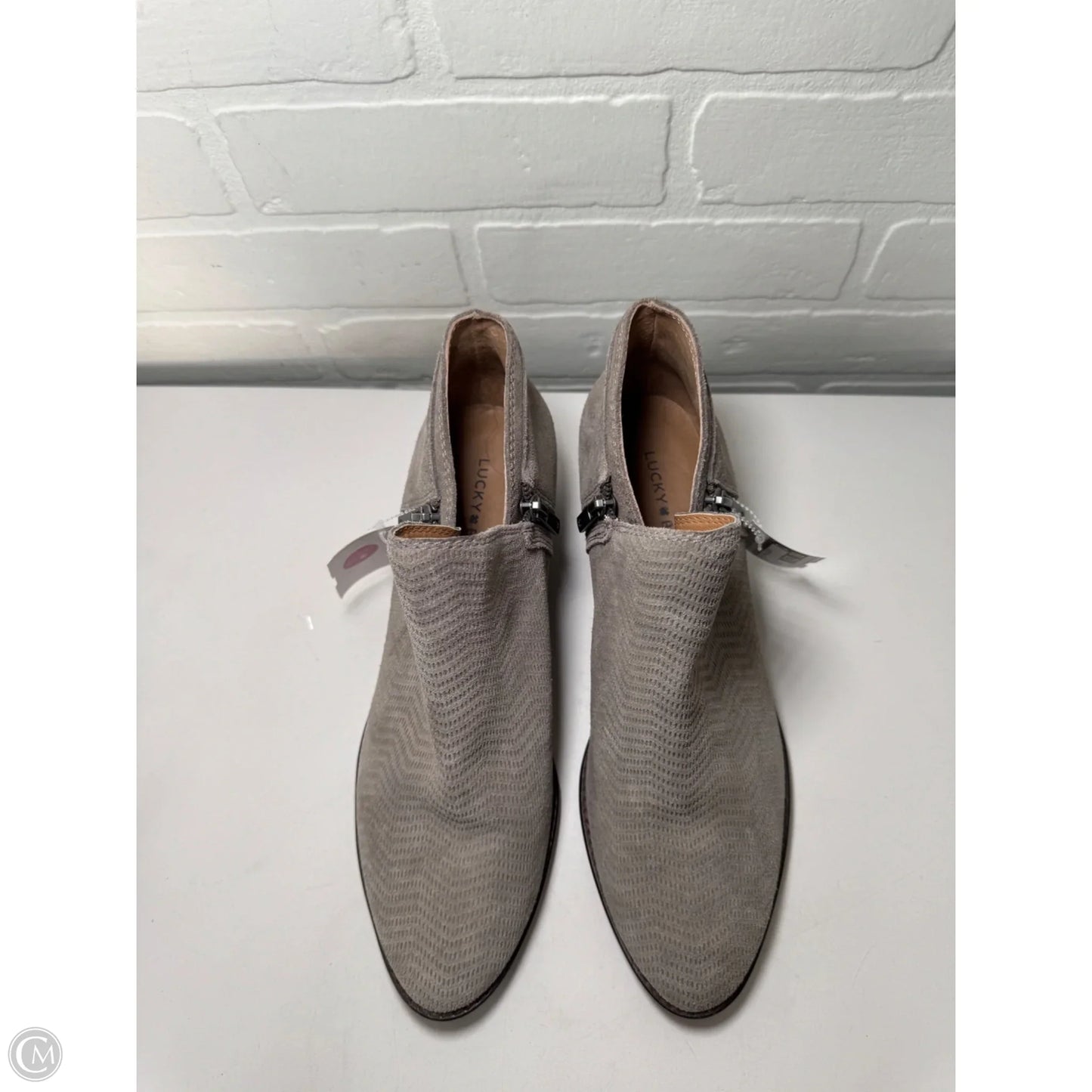 Boots Ankle Flats By Lucky Brand In Grey, Size: 10