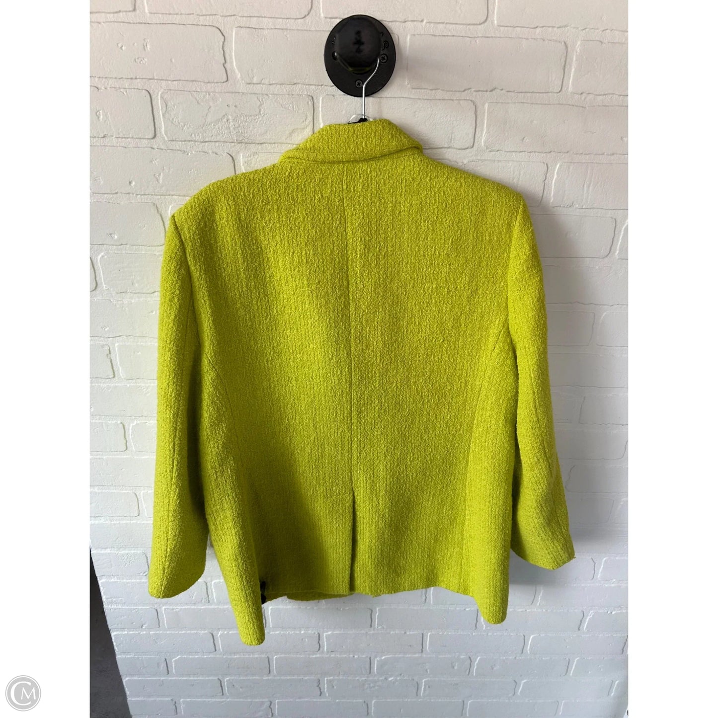 Blazer By Zara In Green & Yellow, Size: Xl