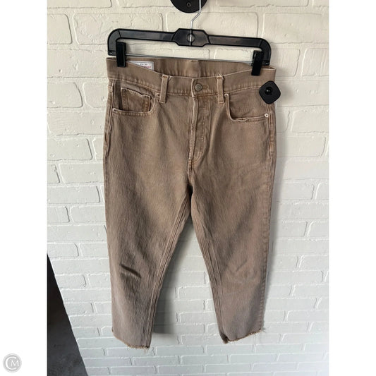 Jeans Straight By Gap In Brown Denim, Size: 8l