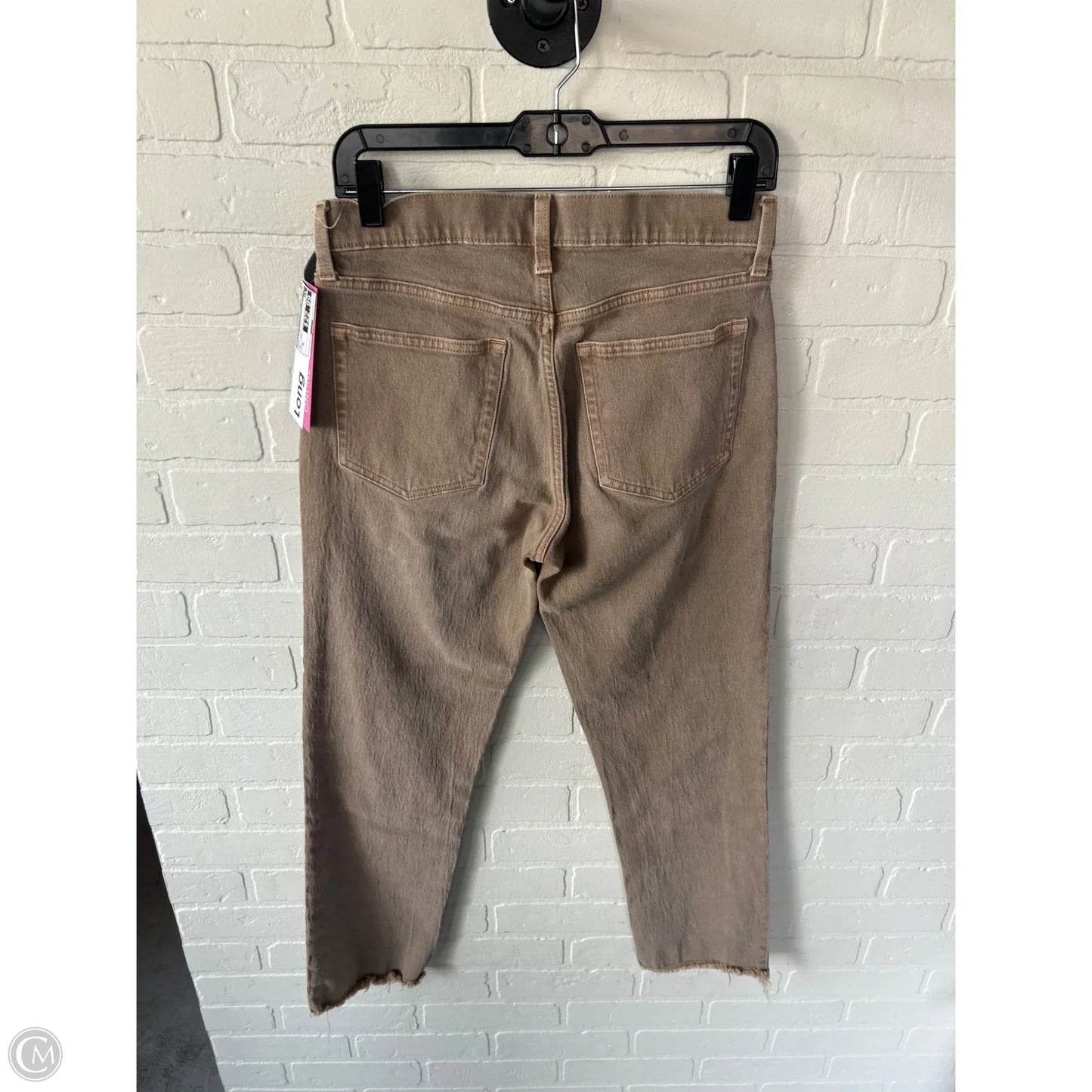 Jeans Straight By Gap In Brown Denim, Size: 8l