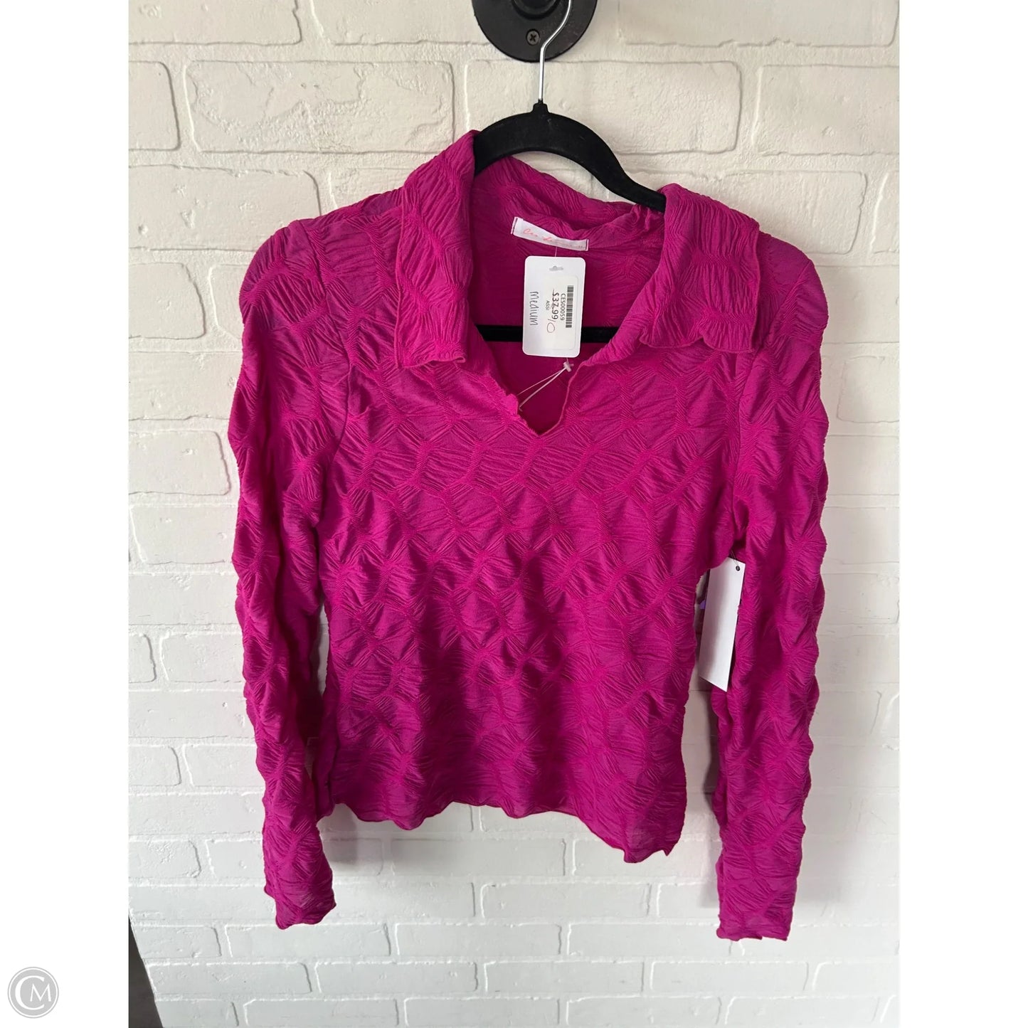 Top Long Sleeve By Ces Femme In Pink, Size: M
