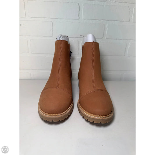 Boots Ankle Flats By Toms In Brown, Size: 6.5