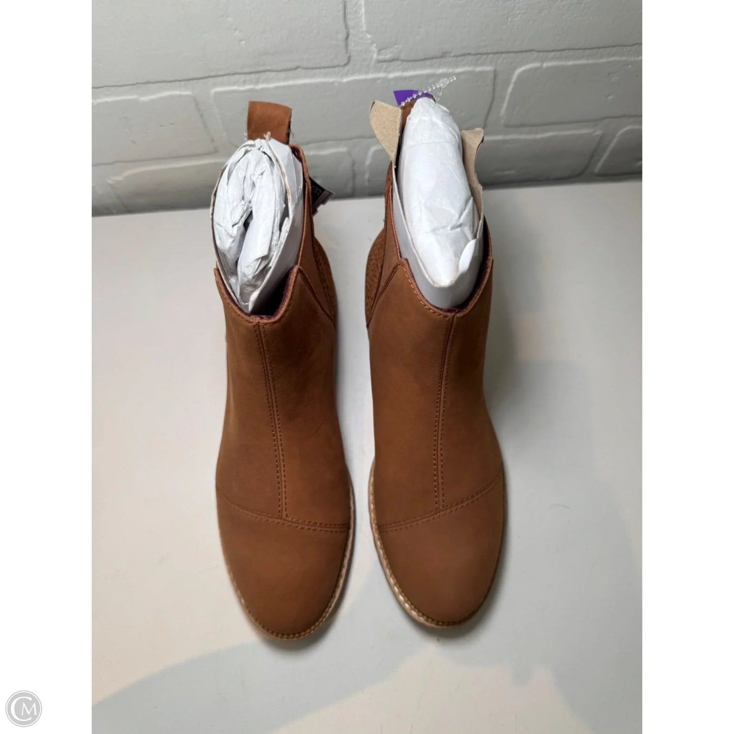 Boots Ankle Flats By Toms In Brown, Size: 6.5