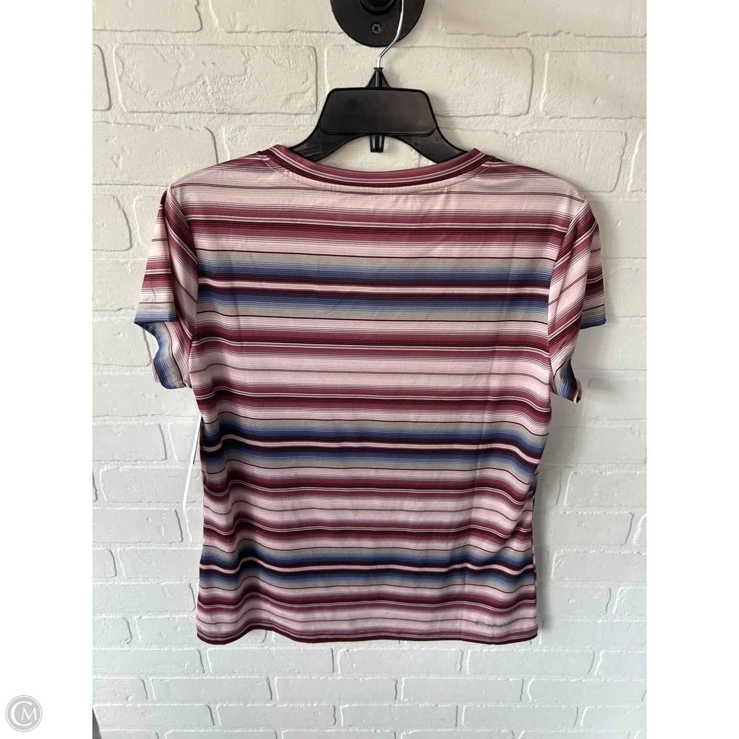 Athletic Top Short Sleeve By Ariat In Brown & Pink, Size: L