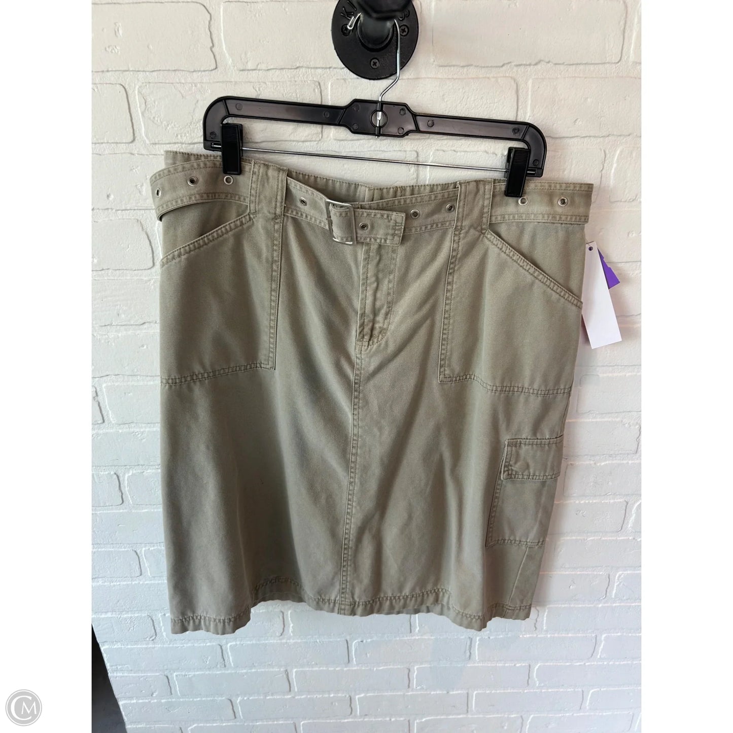 Skirt Midi By French Cuff In Tan Denim, Size: 16