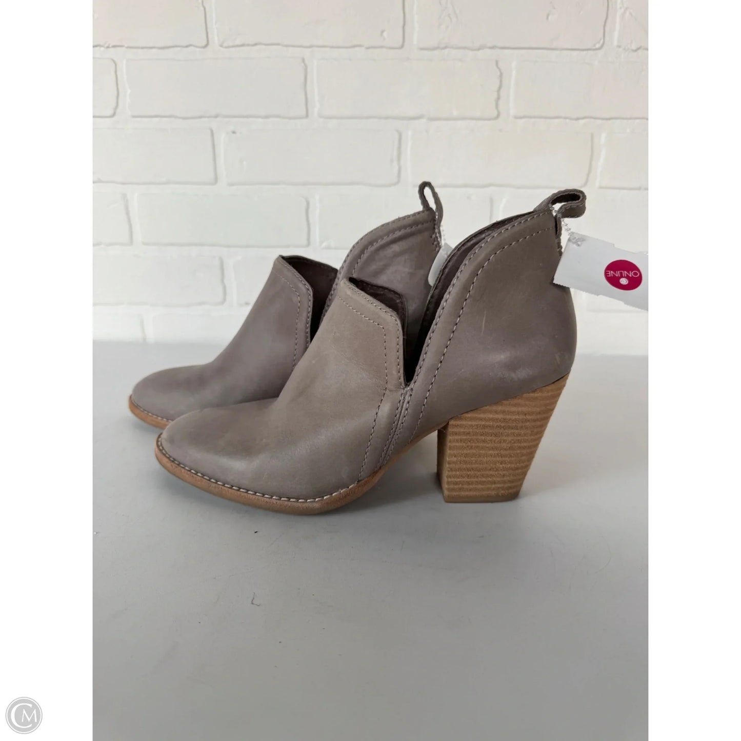 Boots Ankle Heels By Jeffery Campbell In Taupe, Size: 8.5