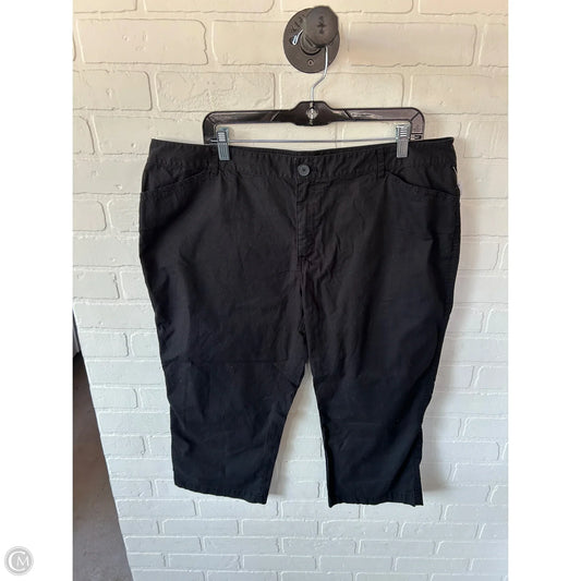 Pants Cropped By Coldwater Creek In Black, Size: 18