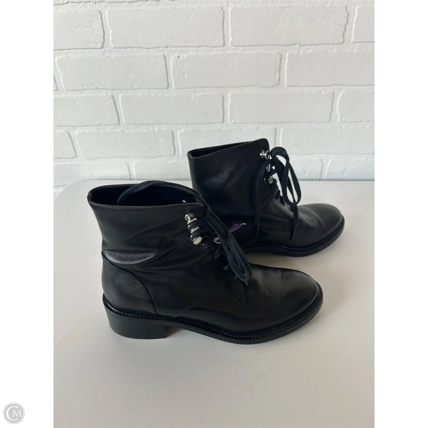 Boots Ankle Flats By Cma In Black, Size: 7